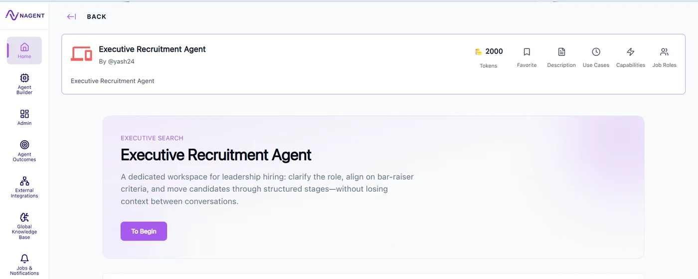 Recruitment Agent screenshot 1